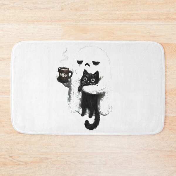 Item preview, Ghost Black Cat Coffee Funny Halloween designed and sold by olsonyvykteresa.