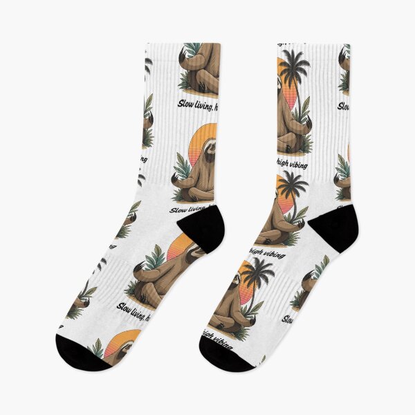 Item preview,  Funny Chill Sloth Meditation Retro Sunset Tee designed and sold by oxppod.