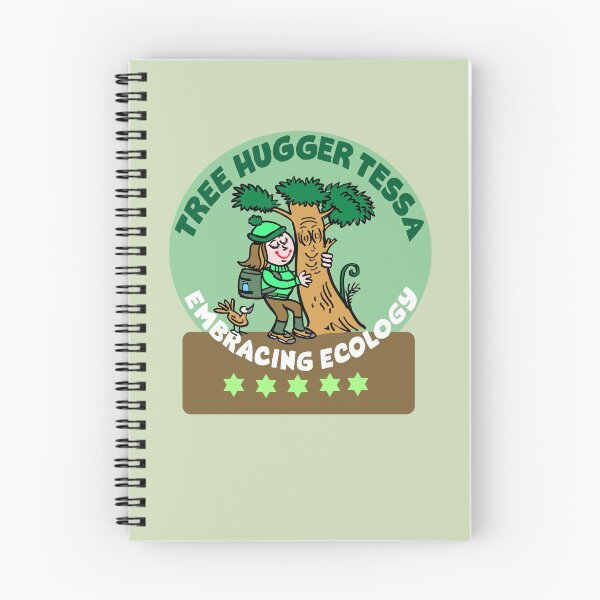 Item preview, Tree Hugger Tessa Embracing Ecology Cartoon designed and sold by Al Benge.