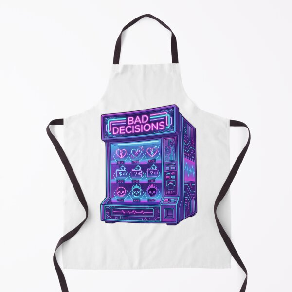 Item preview, Bad Decisions Vending Machine Retro Synthwave designed and sold by ryanguas.