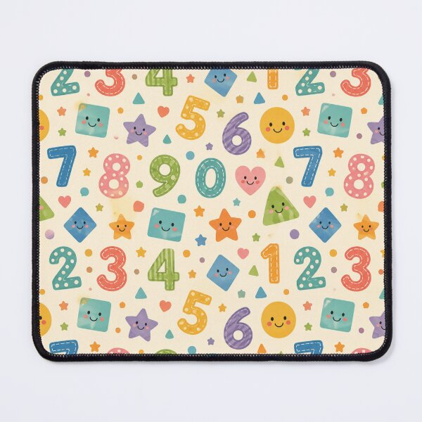Item preview, Numbers & Shapes Seamless Pattern Throw Blanket designed and sold by MR4me.