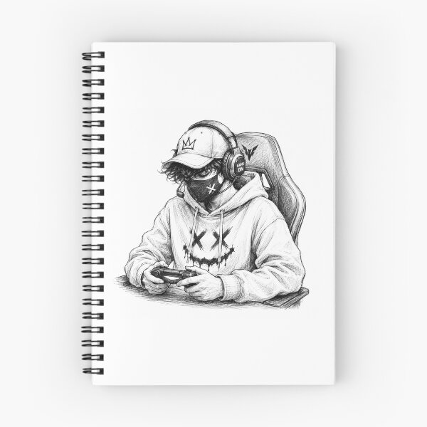 Item preview, Gaming Sketch Sticker | Pro Gamer Pencil Art | Monochrome Controller Aesthetic designed and sold by DKraftz.