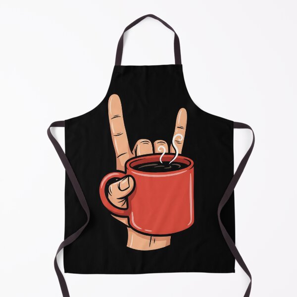 Item preview, Rock On Coffee Hand Funny Coffee Lover Graphic | Morning Coffee T-Shirt designed and sold by StickerNestYou.