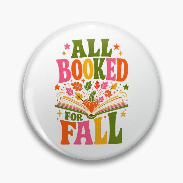 Item preview, All Booked for Fall – Cute Autumn Reading Design for Book Lovers, Librarians & Teachers designed and sold by GroveLaneCreative.