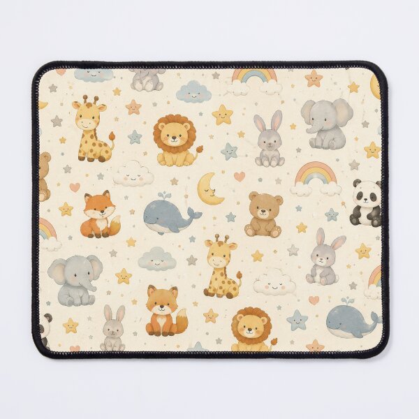 Item preview, Cute Nursery Animal Seamless Pattern Throw Blanket designed and sold by MR4me.