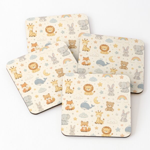 Item preview, Cute Nursery Animal Seamless Pattern Throw Blanket designed and sold by MR4me.