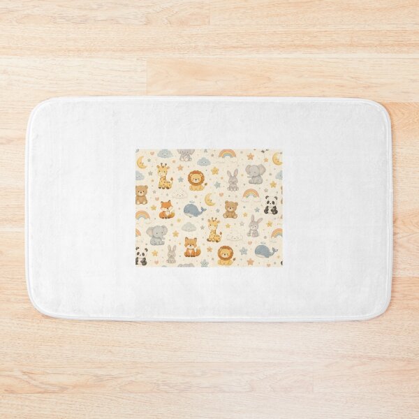 Item preview, Cute Nursery Animal Seamless Pattern Throw Blanket designed and sold by MR4me.