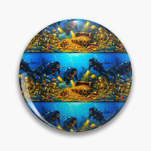 Item preview, Deep Sea Divers Treasure Hunt – Panoramic Underwater Adventure designed and sold by The Art Queen Of Michigan .