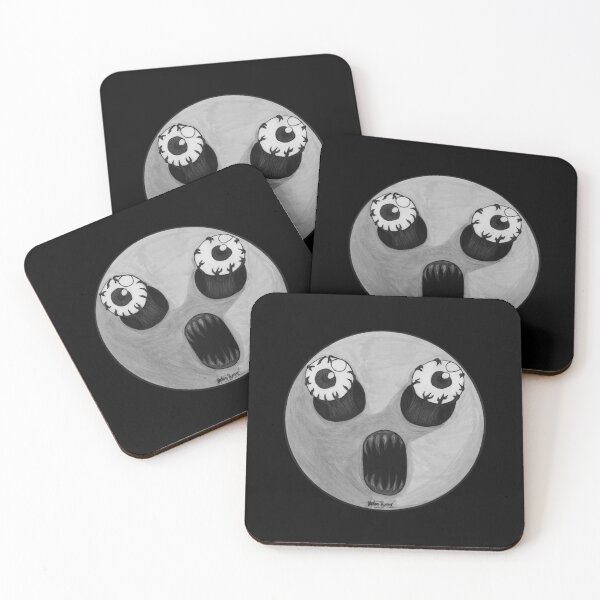 Item preview, Desaturated Surprised Scar-E-Moji - Black & White Edition designed and sold by Grimmlar.