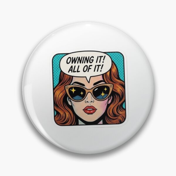 Item preview, Owning It All Of It Retro Pop Art Motivational Sticker designed and sold by HazieeStickers!.