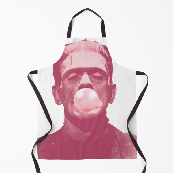 Item preview, Pink Frankenstein Monster Blowing a Bubble Bubblegum Design designed and sold by BRITTSTICKERSS.