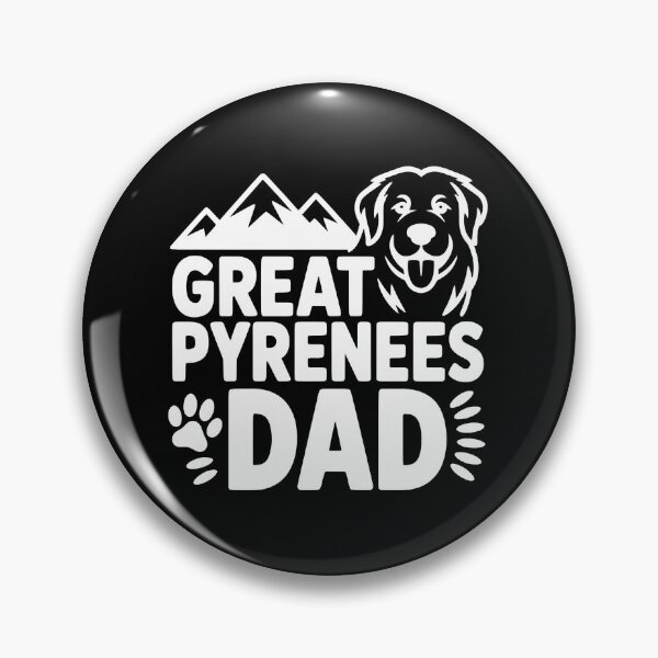 Item preview, Great Pyrenees Dad Mountains Dog Lover Paw Print designed and sold by SoyLamderma.