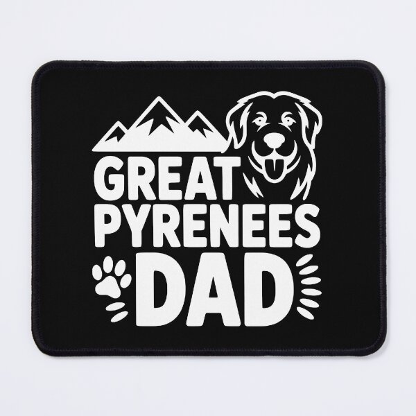 Item preview, Great Pyrenees Dad Mountains Dog Lover Paw Print designed and sold by SoyLamderma.