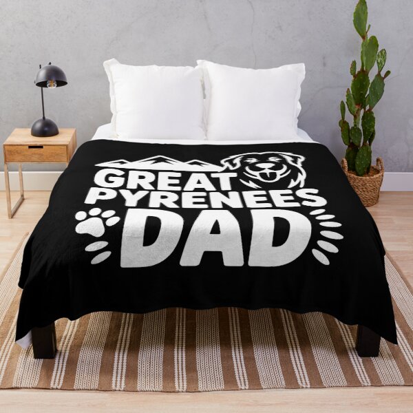Item preview, Great Pyrenees Dad Mountains Dog Lover Paw Print designed and sold by SoyLamderma.