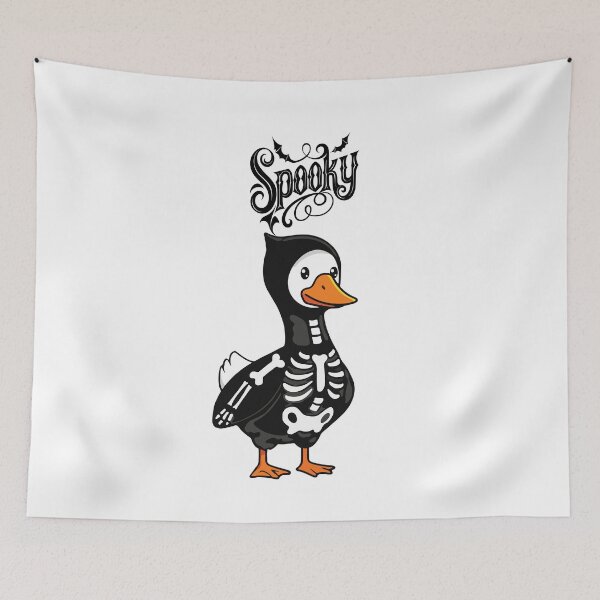 Item preview, Cute Spooky Skeleton Duck Halloween Design designed and sold by     Sela Art .