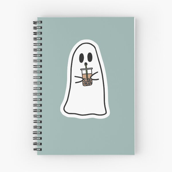 Item preview, Cute ghost drinking iced coffee designed and sold by Cute-Chaotic-Co.