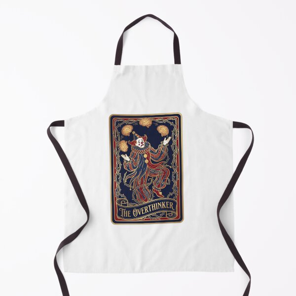 Item preview, The Overthinker Tarot Card Sad Clown Sarcastic designed and sold by ryanguas.