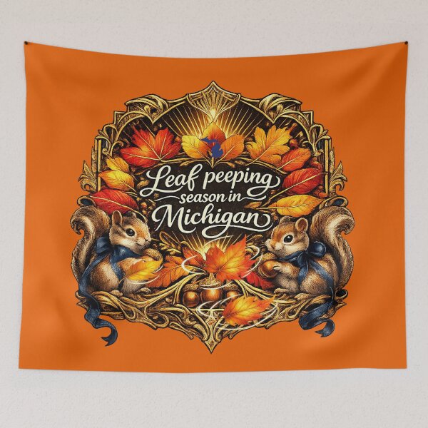 Item preview, Leaf Peeping Season | Michigan Autumn designed and sold by FreshWaterWares.