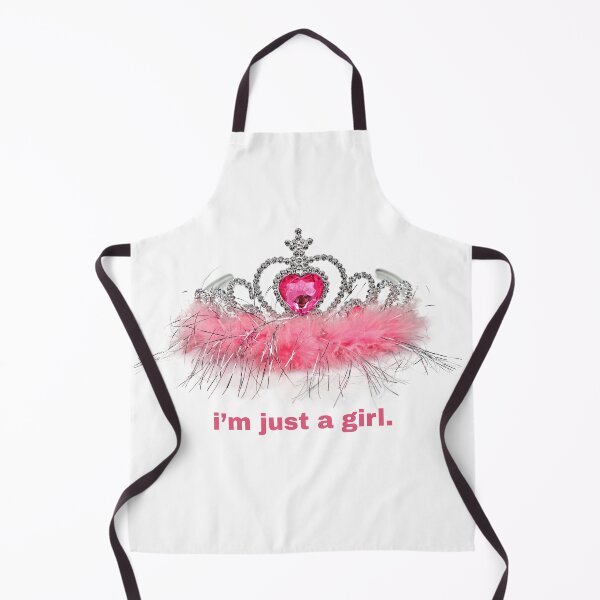 Item preview, im just a girl | girly pink tiara design designed and sold by BRITTSTICKERSS.
