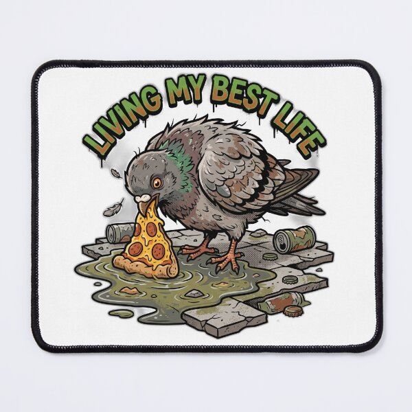 Item preview, Living My Best Life Pigeon Pizza Trash Funny designed and sold by ryanguas.