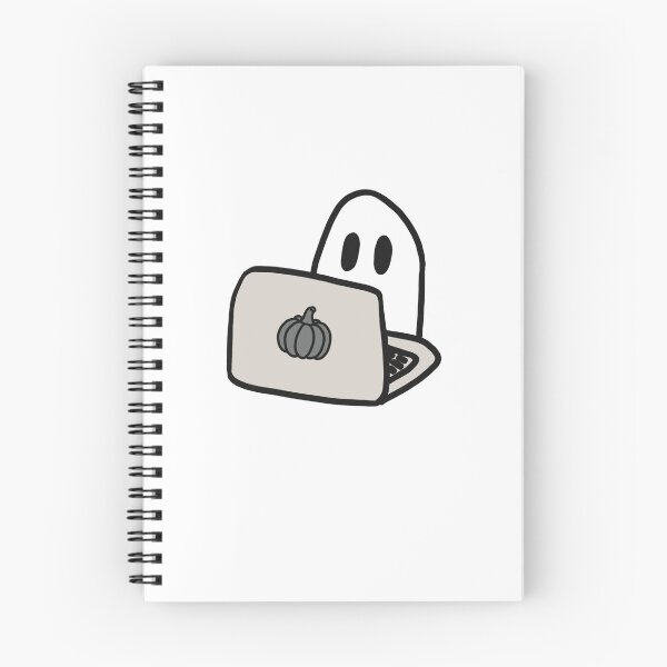 Item preview, Ghost on laptop designed and sold by Cute-Chaotic-Co.