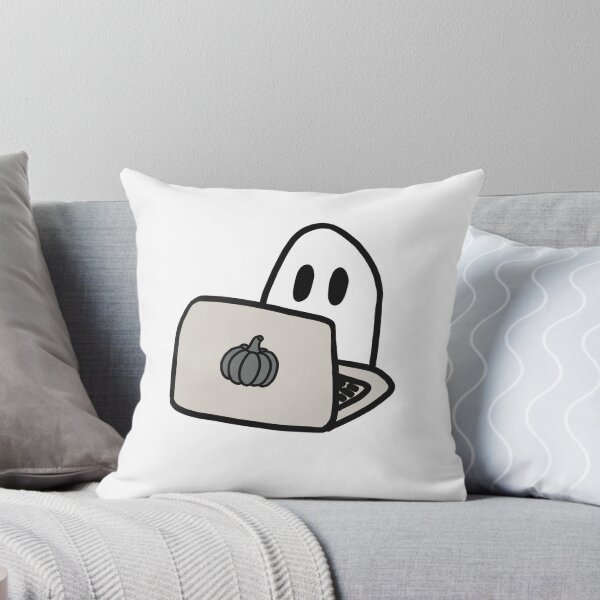 Item preview, Ghost on laptop designed and sold by Cute-Chaotic-Co.
