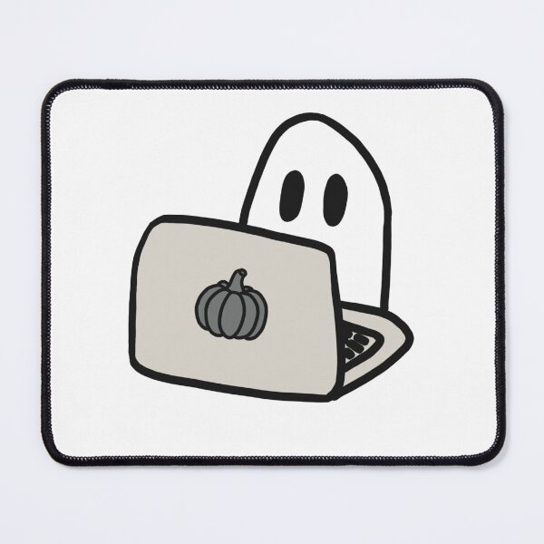 Item preview, Ghost on laptop designed and sold by Cute-Chaotic-Co.