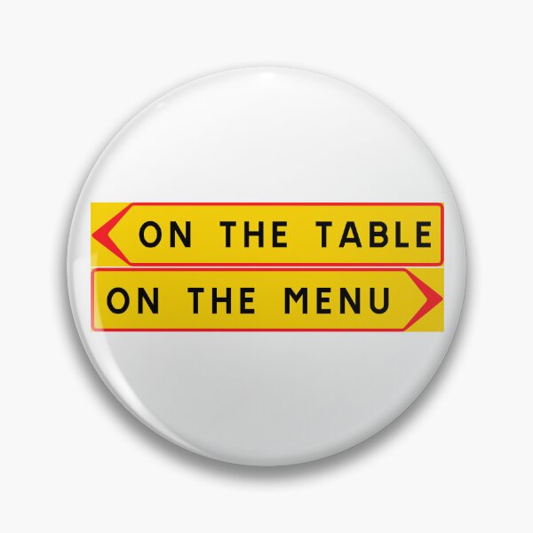 Item preview, On the table vs. On the menu designed and sold by ALF2023.