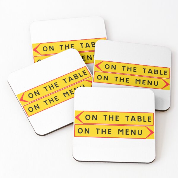 Item preview, On the table vs. On the menu designed and sold by ALF2023.
