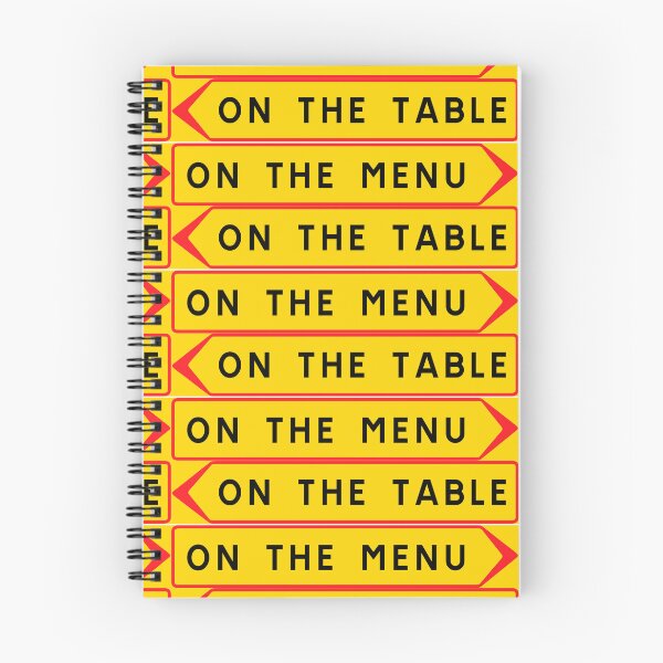 Item preview, On the table vs. On the menu designed and sold by ALF2023.