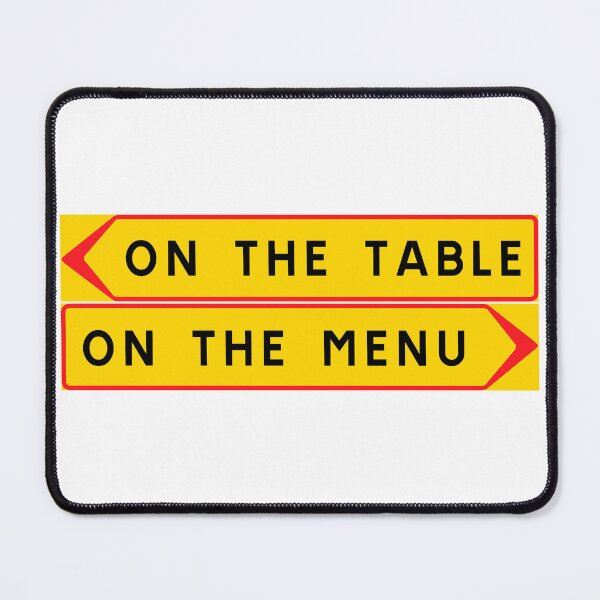 Item preview, On the table vs. On the menu designed and sold by ALF2023.