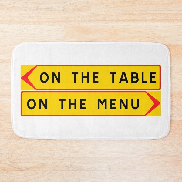 Item preview, On the table vs. On the menu designed and sold by ALF2023.