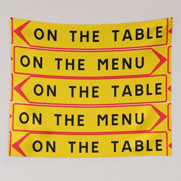 Item preview, On the table vs. On the menu designed and sold by ALF2023.