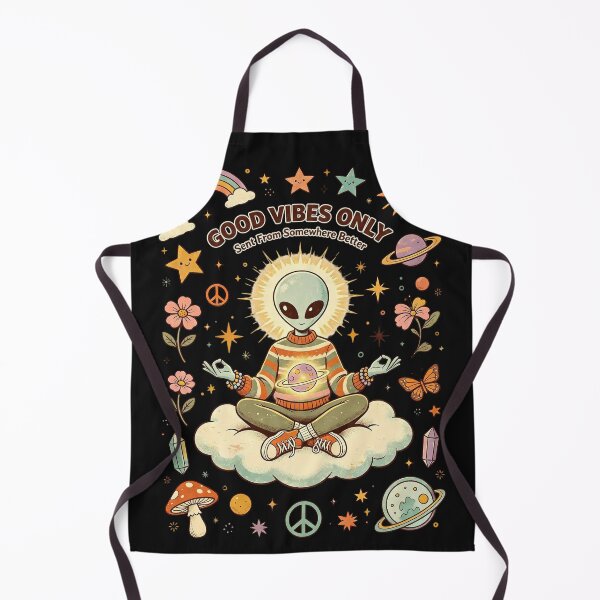 Item preview, Good Vibes Only Cosmic Alien Meditation designed and sold by NatalieJeans.