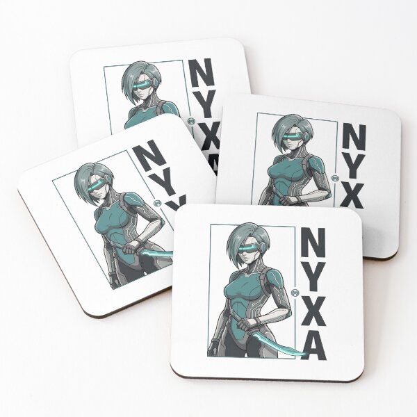 Item preview, Nyxa Cyberpunk Female Warrior Futuristic Sci-Fi Anime T-Shirt designed and sold by StickerNestYou.