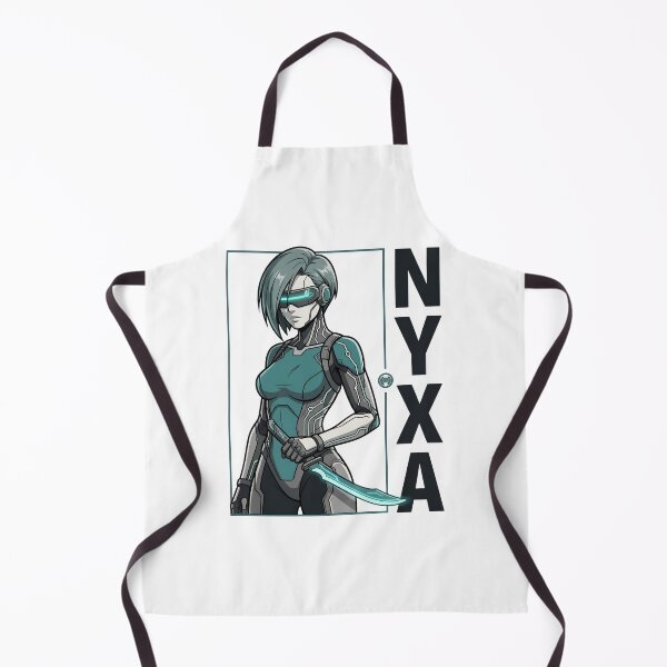 Item preview, Nyxa Cyberpunk Female Warrior Futuristic Sci-Fi Anime T-Shirt designed and sold by StickerNestYou.