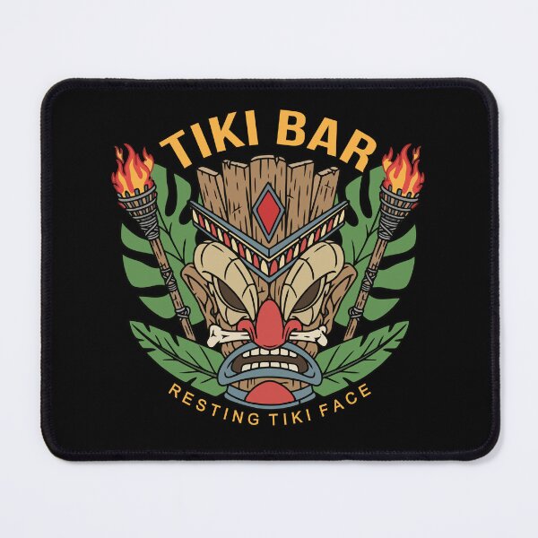 Item preview, TIKI BAR – Resting Tiki Face designed and sold by Aceofspace3000.