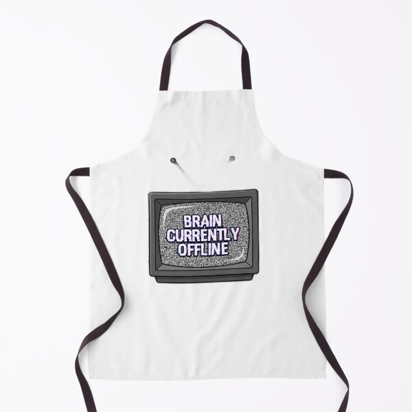 Item preview, Brain Currently Offline Retro TV Static Vaporwave designed and sold by ryanguas.