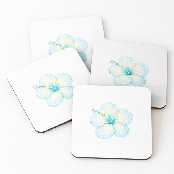 Item preview, Single Ocean Paradise Hibiscus | Watercolor Tropical Floral Art | Botanical Flower Illustration designed and sold by Nolmo.