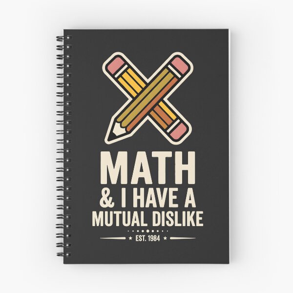 Item preview, Math And I Have A Mutual Dislike Student Humor Retro Badge designed and sold by SplashTastic.