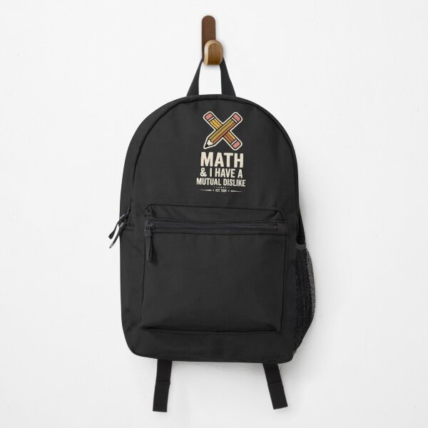 Item preview, Math And I Have A Mutual Dislike Student Humor Retro Badge designed and sold by SplashTastic.