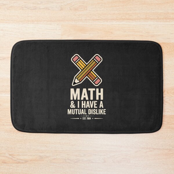 Item preview, Math And I Have A Mutual Dislike Student Humor Retro Badge designed and sold by SplashTastic.