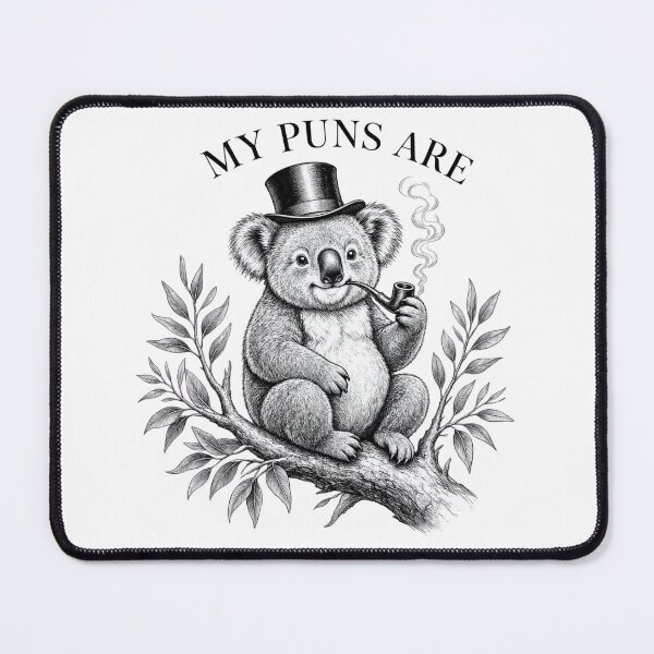 Item preview, My Puns Are Koala Tea Funny Koala Pun designed and sold by CF_VintageDesign.