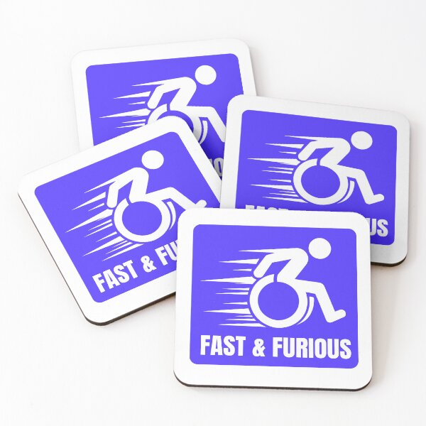 Item preview, Furiously Fast Wheelchair Sticker - cool handicap sticker - wheel On!! designed and sold by PIXEL POP DESIGNS - Beyond the Norm!.