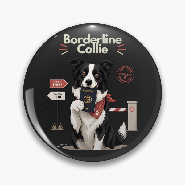 Item preview, Borderline Collie designed and sold by TeeHee Puns.