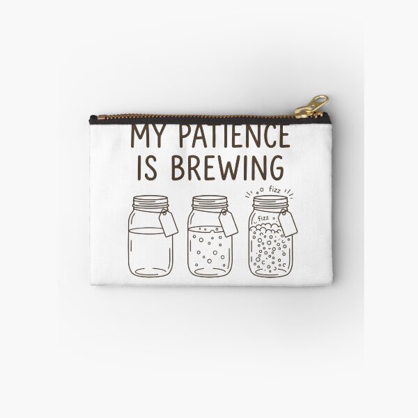 Item preview, My Patience Is Brewing Funny Coffee Lover Fermentation Quote T-Shirt designed and sold by StickerNestYou.
