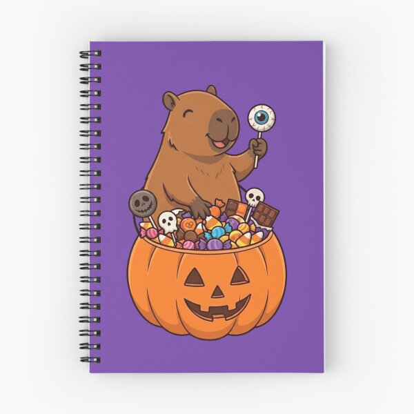 Item preview, Halloween Capybara With Candy Bucket designed and sold by Ivy-Triggs.