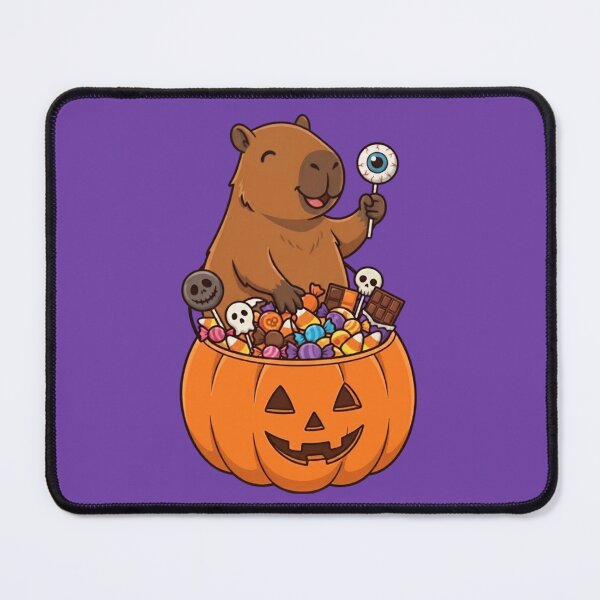 Item preview, Halloween Capybara With Candy Bucket designed and sold by Ivy-Triggs.