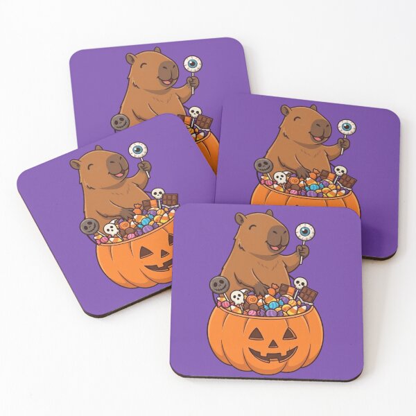 Item preview, Halloween Capybara With Candy Bucket designed and sold by Ivy-Triggs.