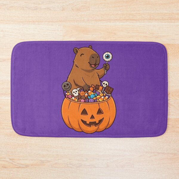 Item preview, Halloween Capybara With Candy Bucket designed and sold by Ivy-Triggs.